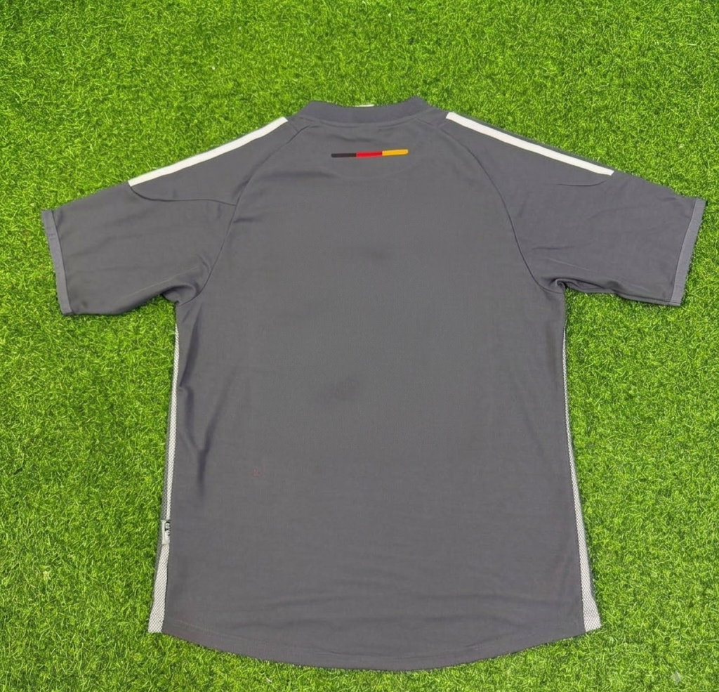 Germany 2002 World Cup Gray Special Retro Football Jersey – Back View