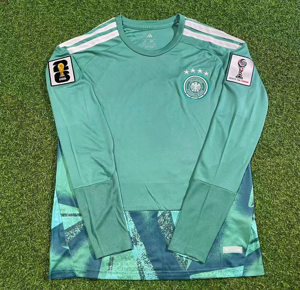 Germany 2026 World Cup Goalkeeper Long Sleeve Football Jersey – Front View