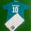 Lothar Matthäus Germany Deutschland 1994 Retro Kids Kit Jersey KinderTrikot Enfant – Back View