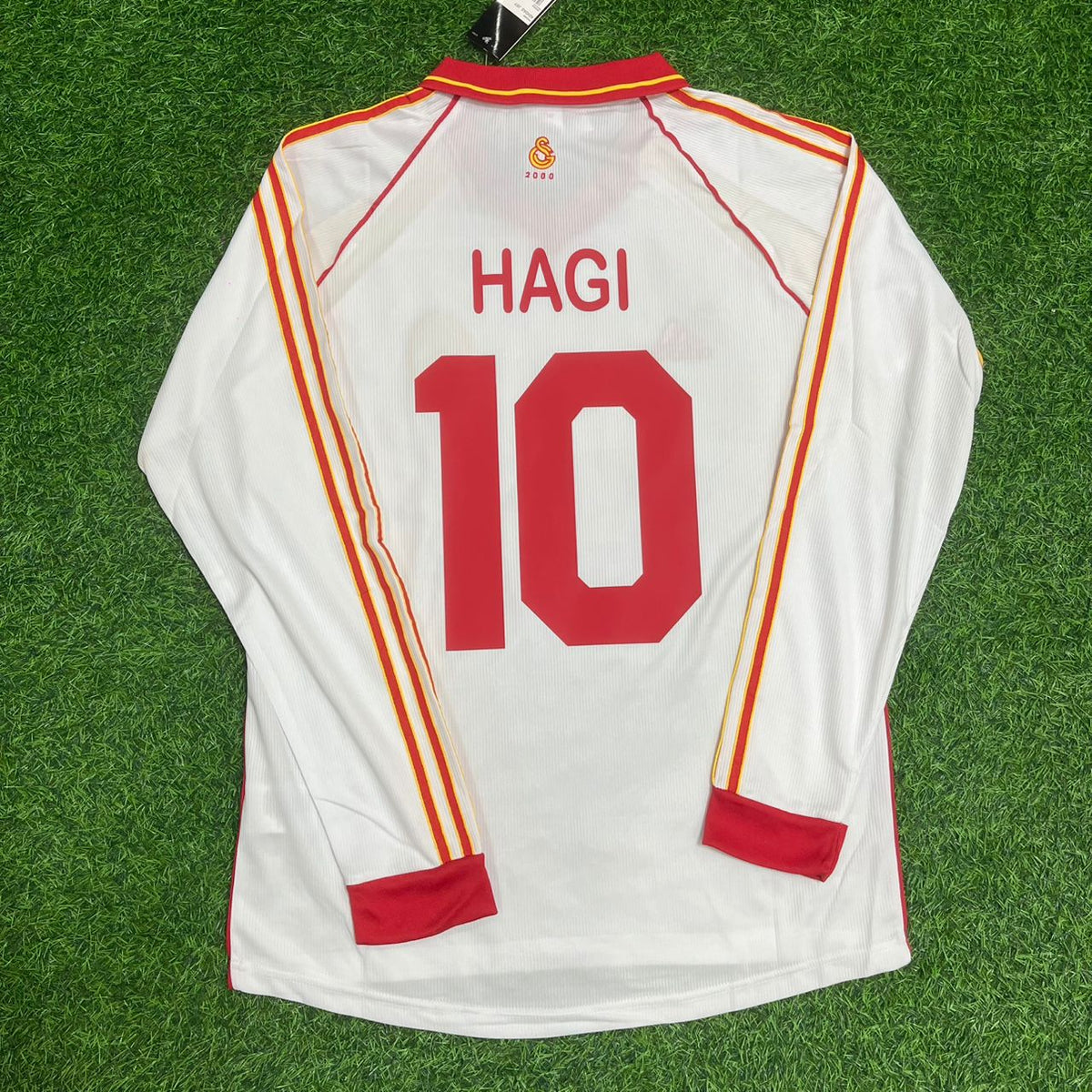 Gheorghe Hagi Galatasaray UEFA 2000 Final Retro Football Jersey – Back View