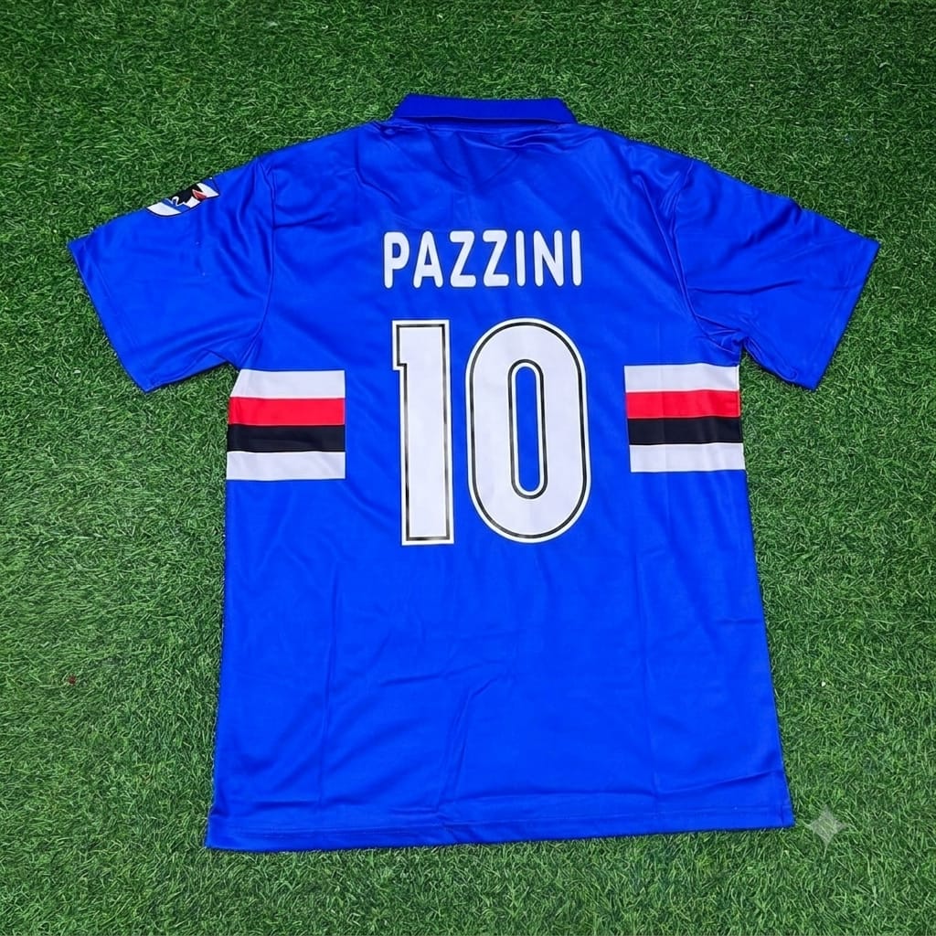 Giampaolo Pazzini Sampdoria Special Retro Football Jersey – Back View