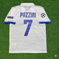 Inter 2009/2010 White Retro Football Jersey – Giampaolo Pazzini – Back View