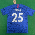 Gianfranco Zola #25 Chelsea Blue Retro Football Jersey – Back View