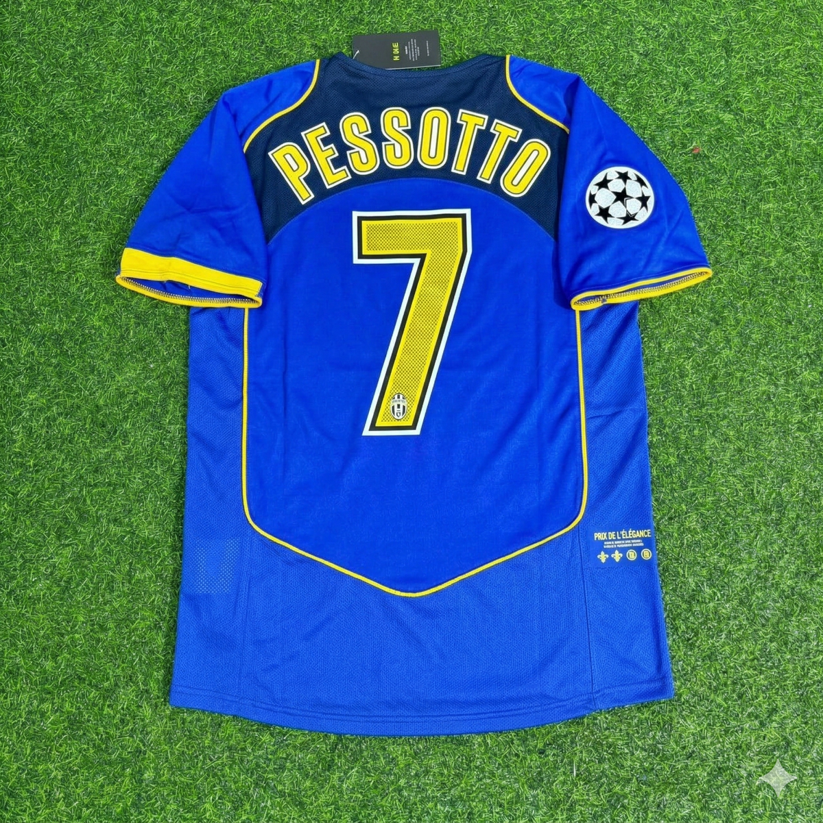 Juventus 2004-2005 Blue Retro Jersey | Kit | | – Gianluca Pessotto – Back View