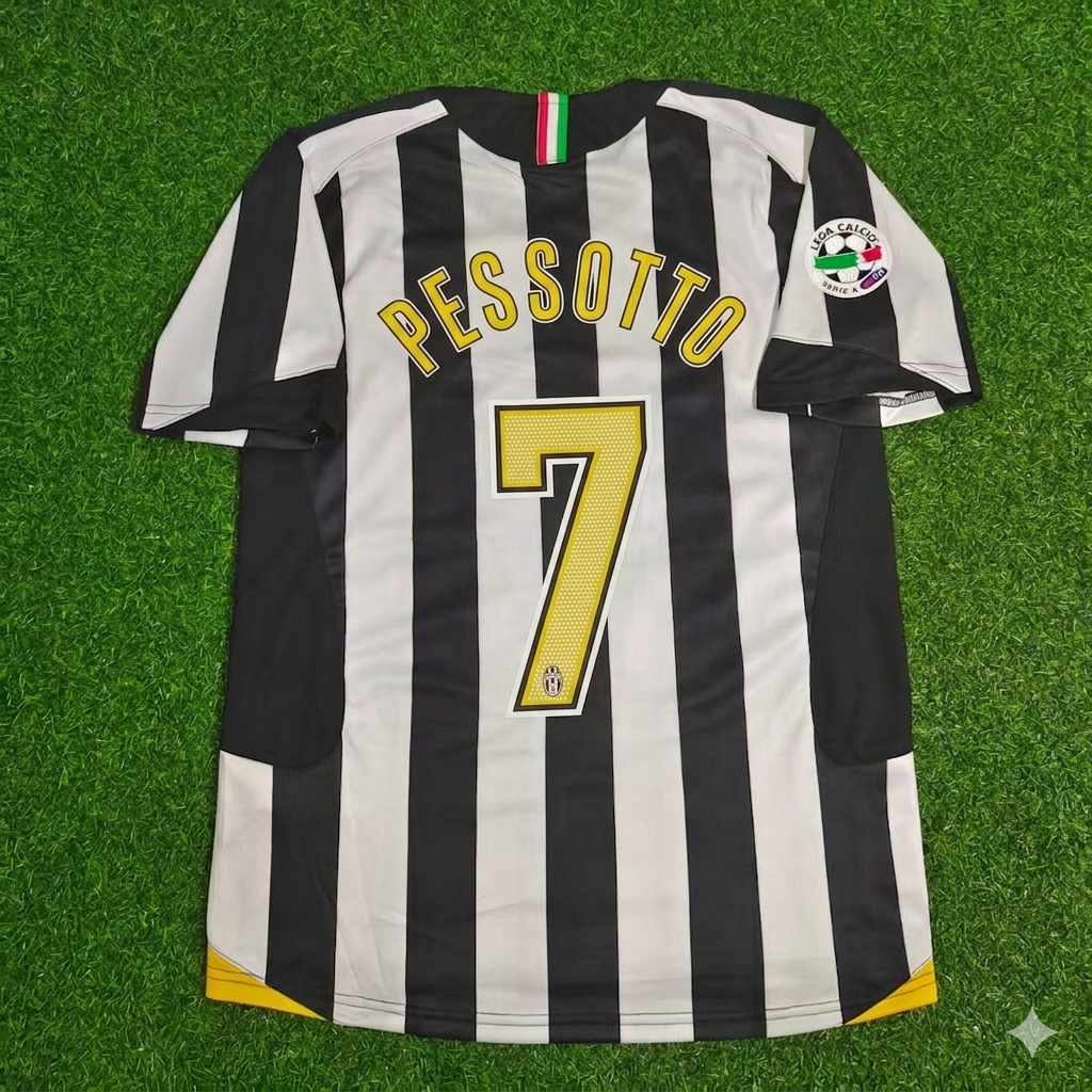 Juventus 2005-2006 Retro Jersey | Kit | | – Gianluca Pessotto – Back View