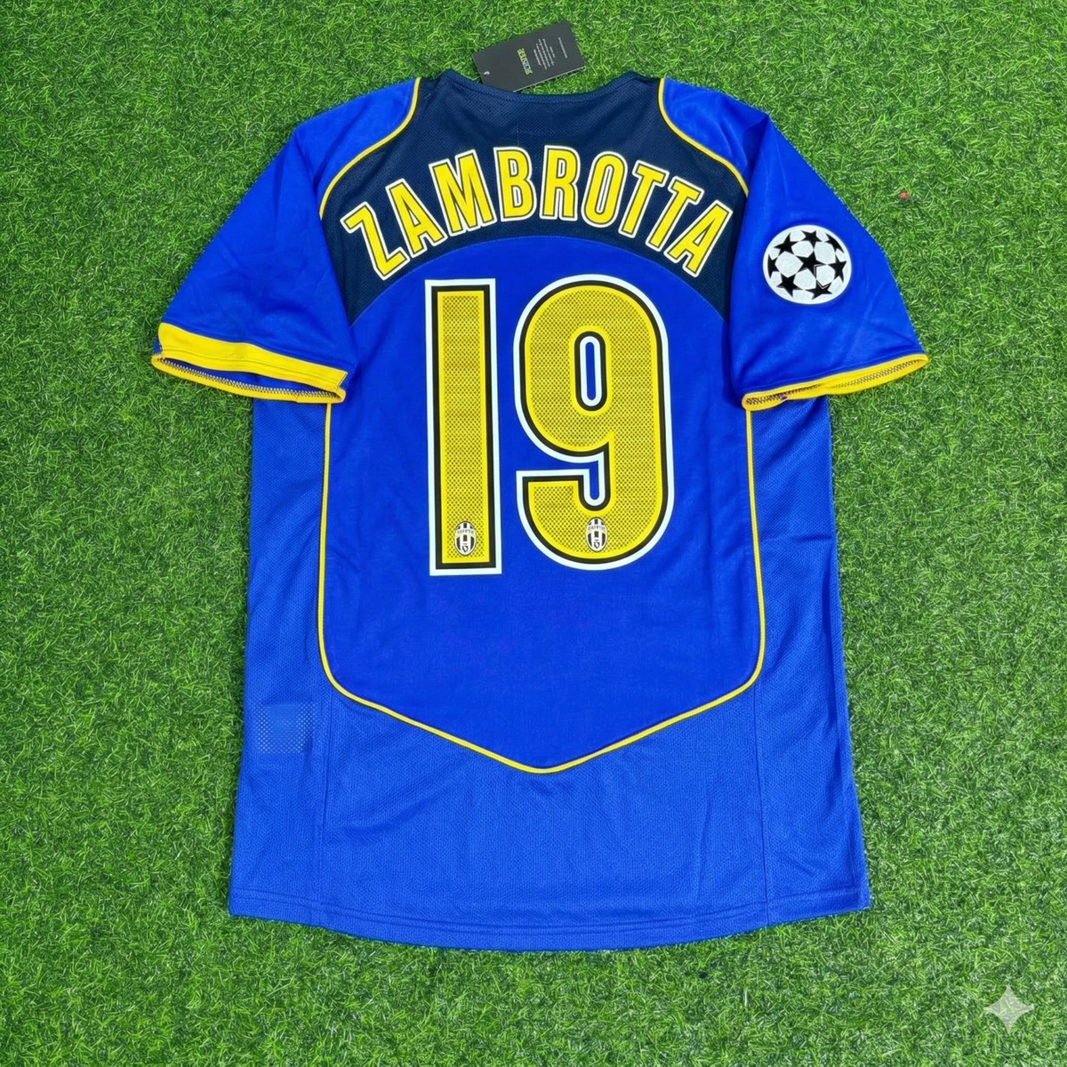 Juventus 2004-2005 Blue Retro Jersey | Kit | | – Gianluca Zambrotta – Back View