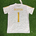 Gianluigi Buffon - Italy White Anniversary Football Jersey – Back View