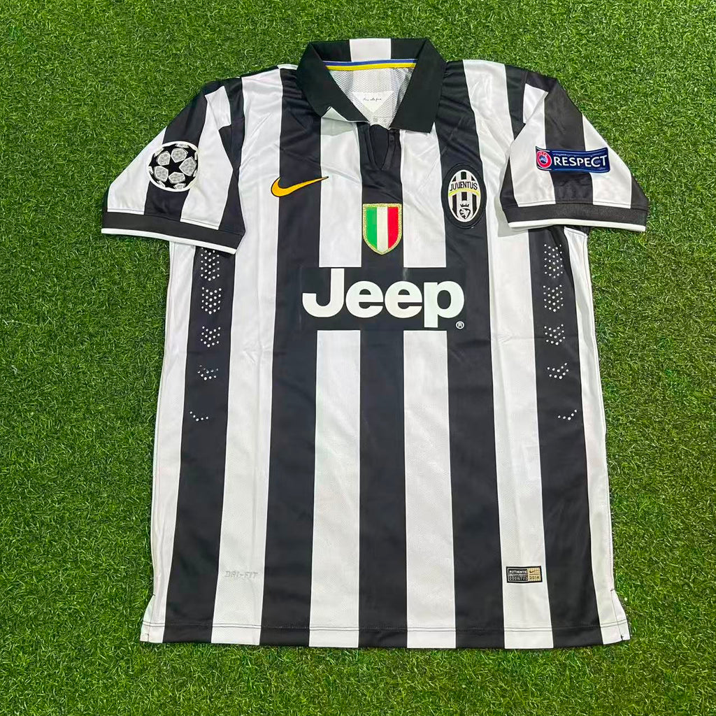 2014 Giorgio Chiellini 3 Juventus 2015 Retro Football Jersey Collection – Front View