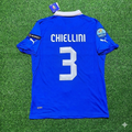 2012 Italy EURO Giorgio Chiellini 3- Retro Home Football Jersey – Back View