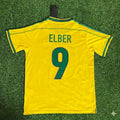 Brazil 1998 World Cup Retro Jersey – Giovane Élber #9 – Back View