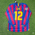 2006 Giovanni van Bronckhorst Barcelona Final Retro Football Jersey – Back View