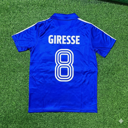 1982 France World Cup Alain Giresse Retro Football Jersey Retro – Back View