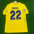 Giuseppe Rossi #22 – Villarreal 2009–2010 Retro Home Soccer Kit Jersey – | | – Back View
