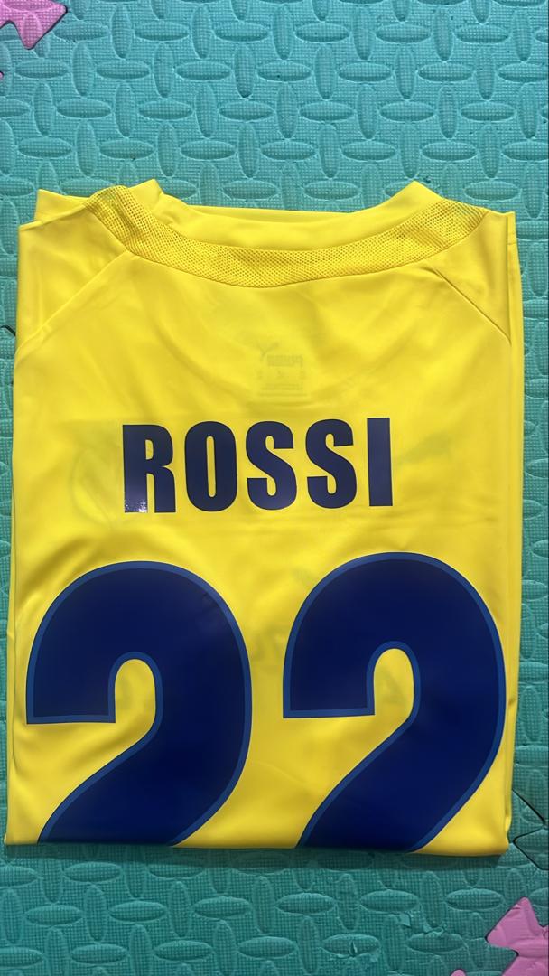 Giuseppe Rossi #22 – Villarreal 2009–2010 Retro Home Soccer Kit Jersey – | | – Detailed View