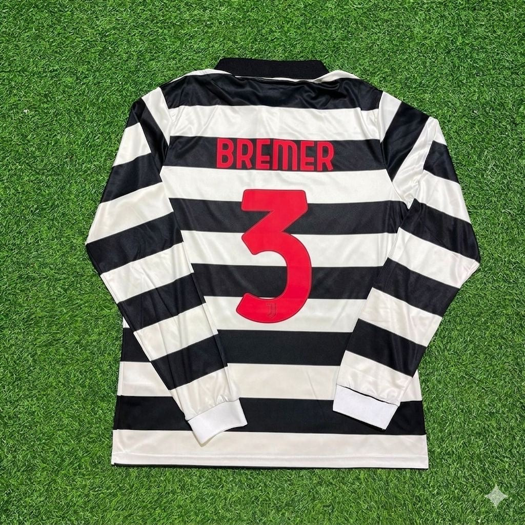 Juventus New Season Fourth Long Sleeve Jersey – Gleison Bremer #3 – Back View