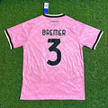 Gleison Bremer #3 Juventus 2026/2027 New Season Away Pink Football Jersey – Back View
