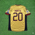 AC Milan 2013 2014 Gold Retro Jersey – Ignazio Abate #20 – Back View