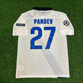 Goran Pandev #27 Inter 2011/2012 White Away Jersey – Back View