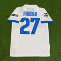 Inter 2009/2010 White Retro Football Jersey – Goran Pandev – Back View