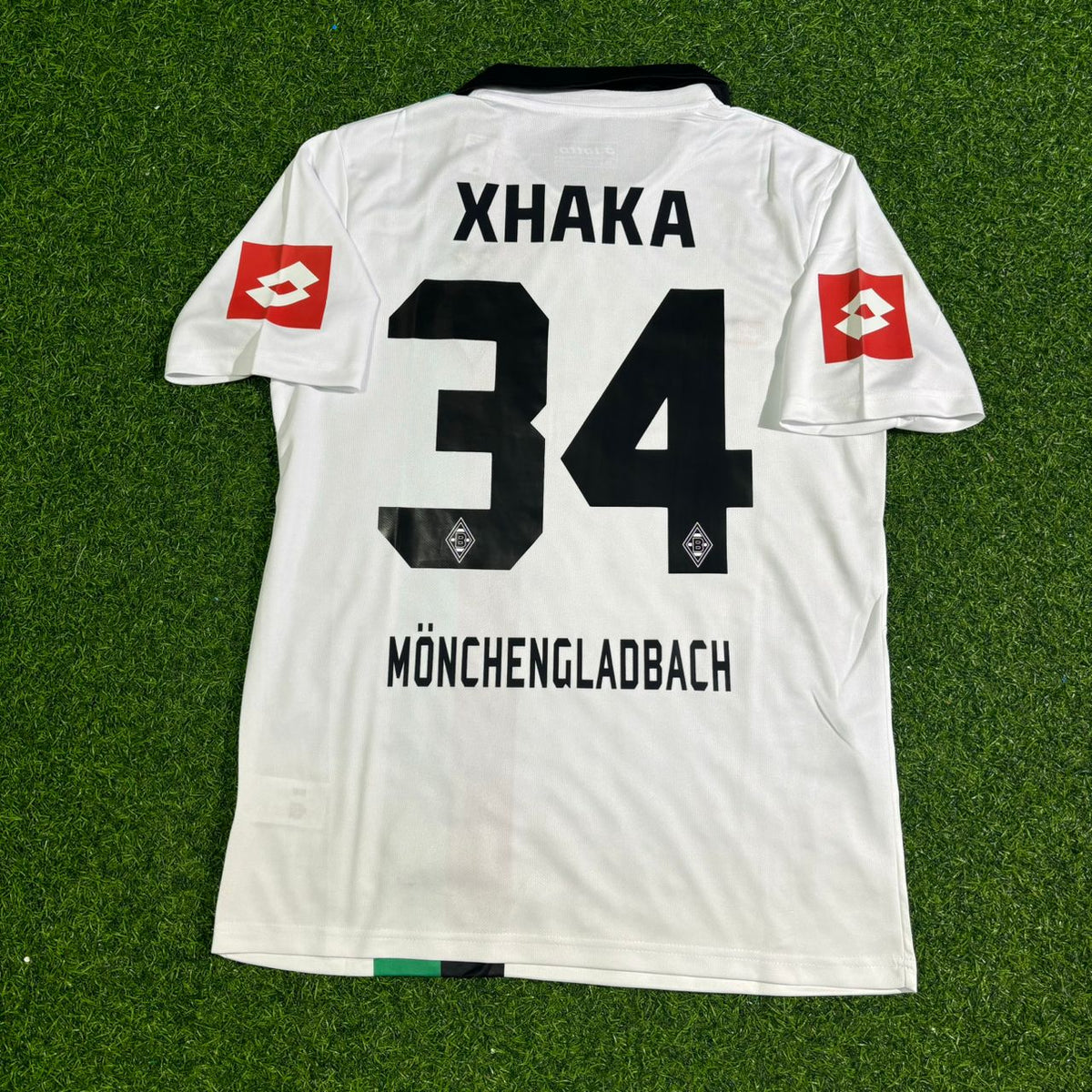 Granit Xhaka Borussia Mönchengladbach 2008/09 Retro Football Jersey – Back View