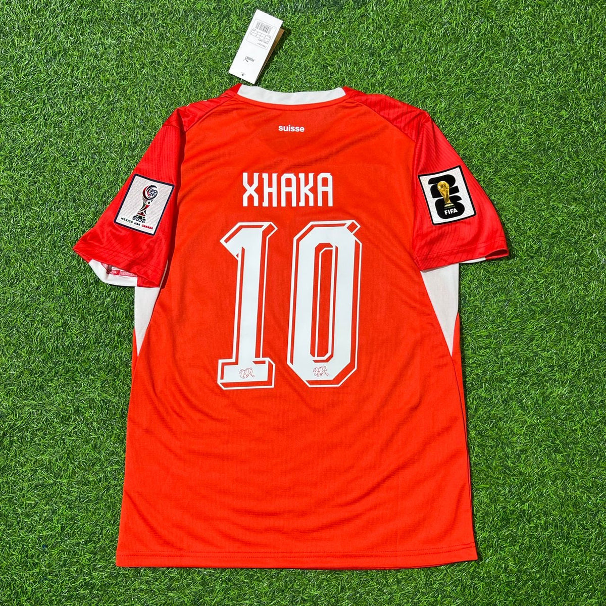 Switzerland 2026 World Cup Kit Jersey – Granit Xhaka 10- – Back View