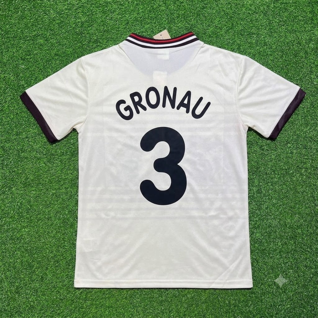 Jürgen Gronau St. Pauli Special Retro Football Football Jersey – Back View
