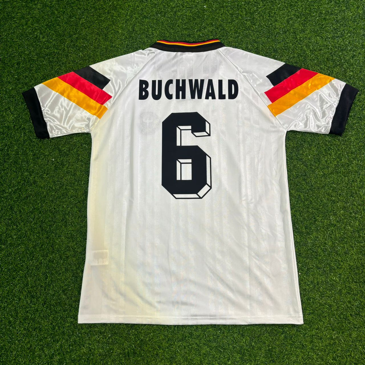 1992 Guido Buchwald Deutschland Retro Fussballtrikot Jersey – Back View