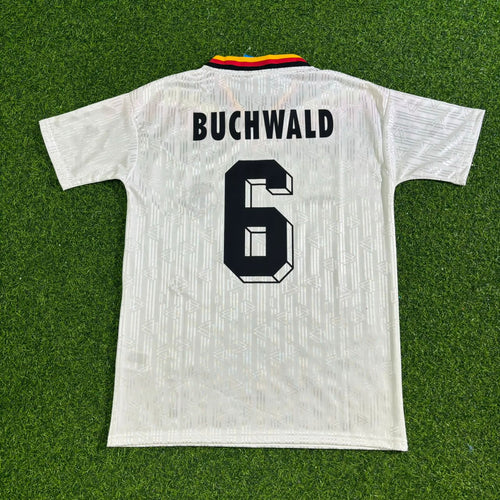 1994 Deutschland Weltmeisterschaft Retro Football Jersey – Guido Buchwald – Back View