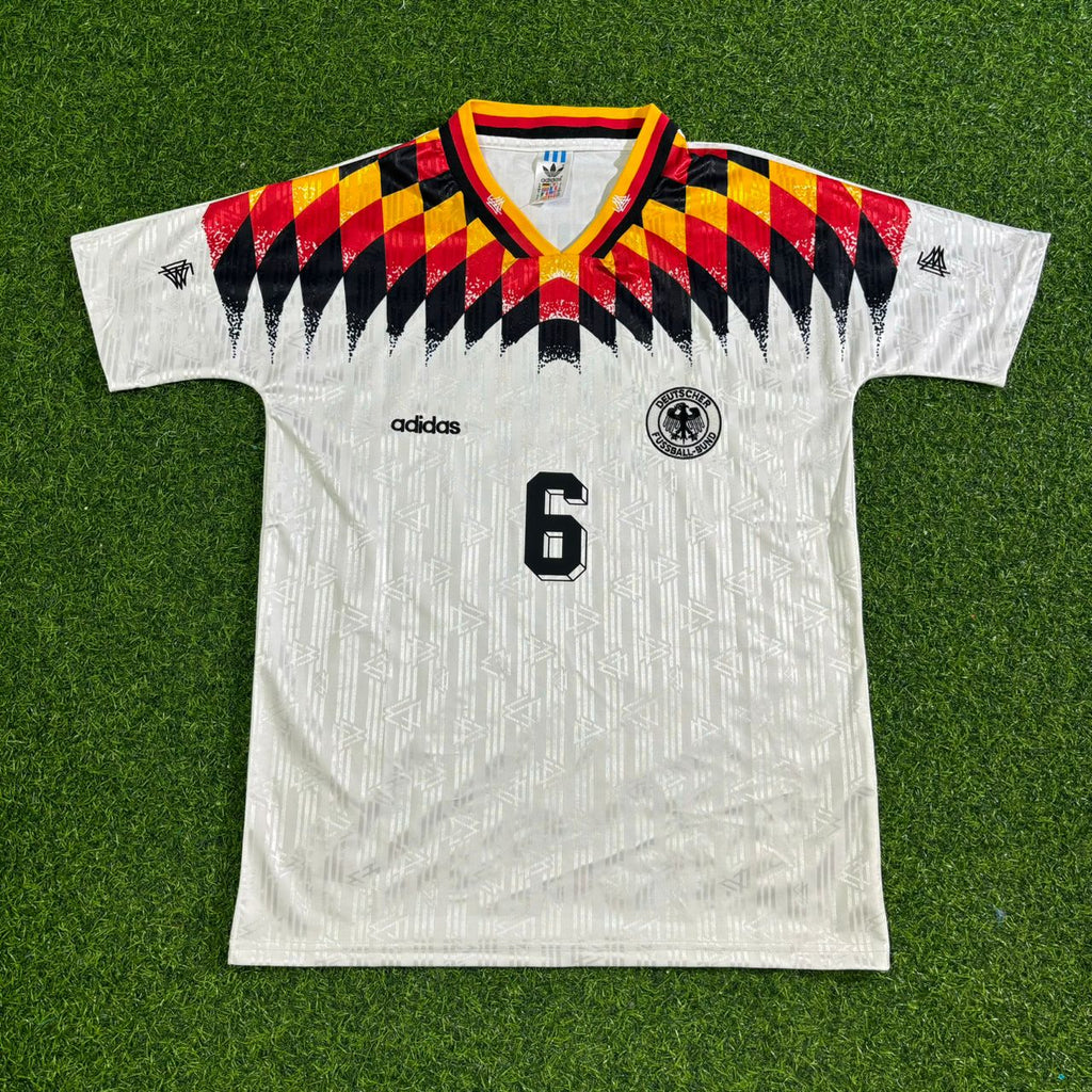 Guido Buchwald Deutschland 1994 Weltmeisterschaft Retro Football Jersey – Front View