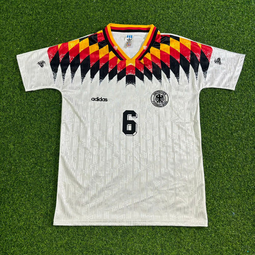 1994 Deutschland Weltmeisterschaft Retro Football Jersey – Guido Buchwald – Front View
