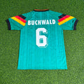 Germany Deutschland 1992 Germany Retro Football Jersey – Guido Buchwald – Back View