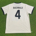 Guido Buchwald Germany Deutschland 125 Year Special White Football Jersey – Back View