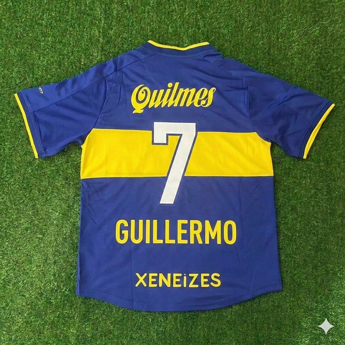 Boca Juniors Retro Football Jersey – Guillermo Barros Schelotto – Back View