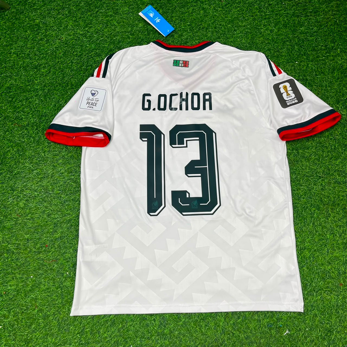 2026 Mexico World Cup Guillermo Ochoa Home White Football Jersey – Back View