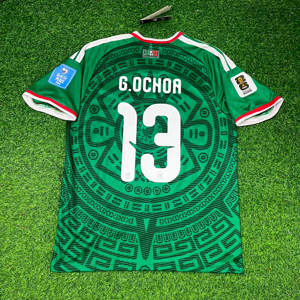 2026 Mexico World Cup Guillermo Ochoa Home Green Football Jersey – Back View