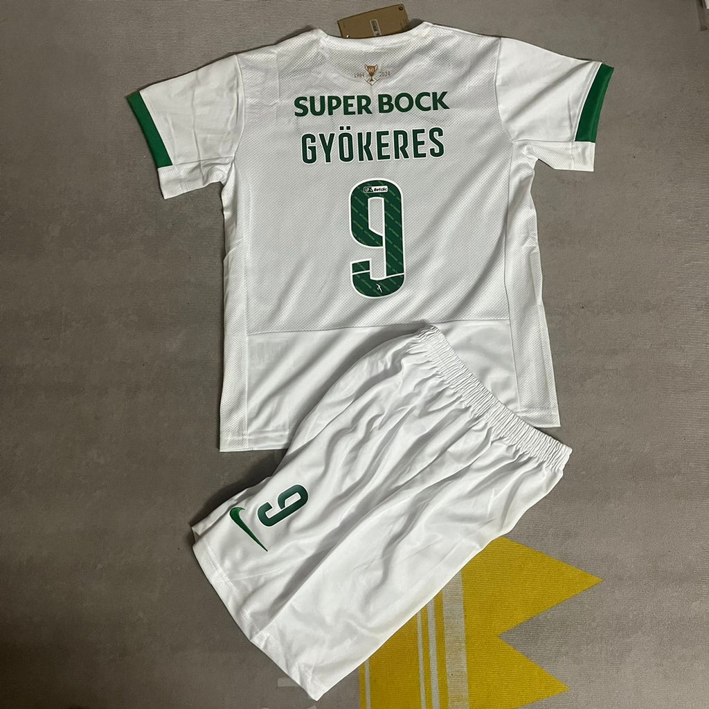 Viktor Gyökeres Kids Size Sporting CP Lisbon Children Football Jersey – Detailed View