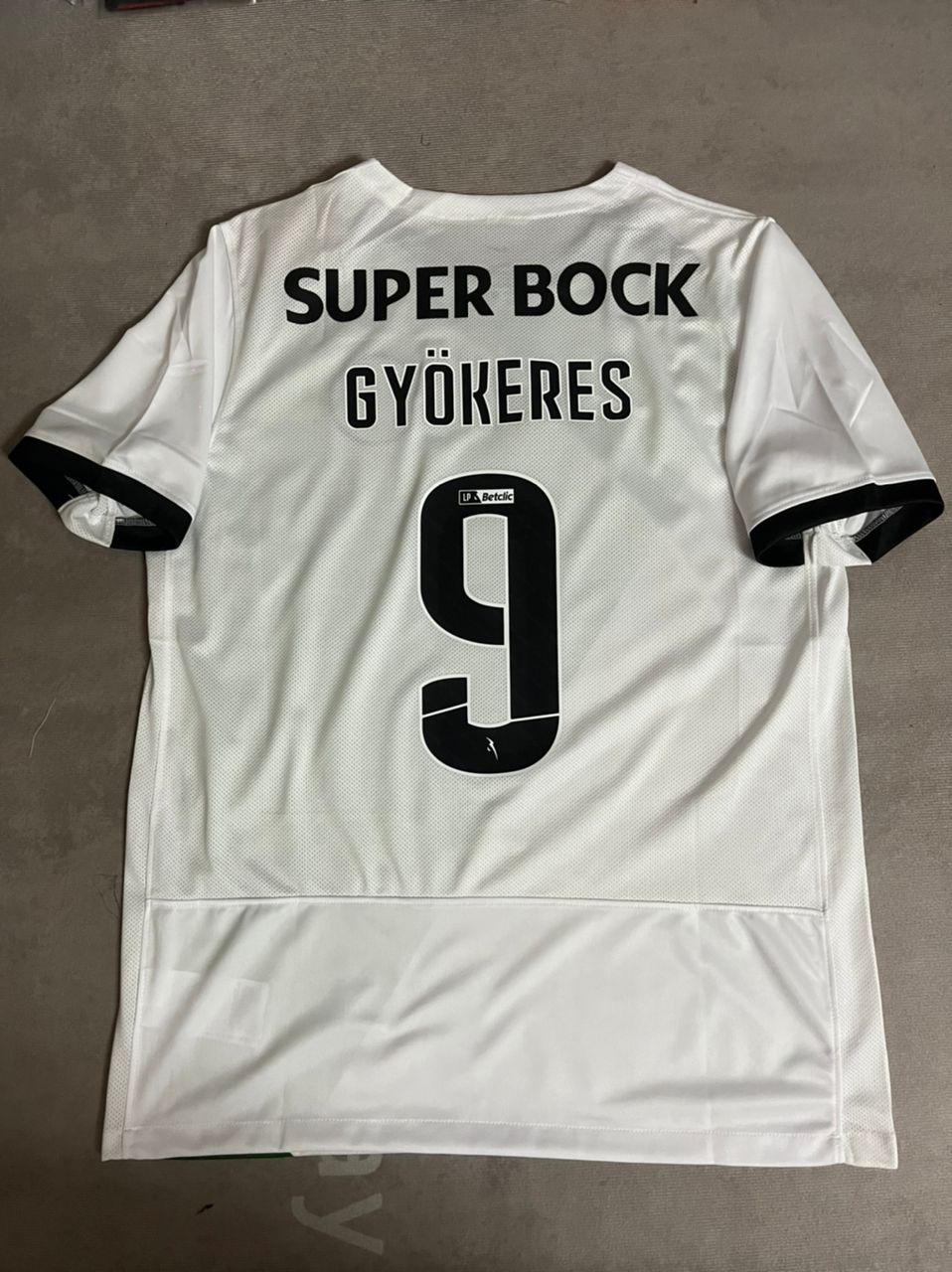 Viktor Gyökeres Sporting CP Lisbon 100th Year Special Commemorative Football Jersey – Back View