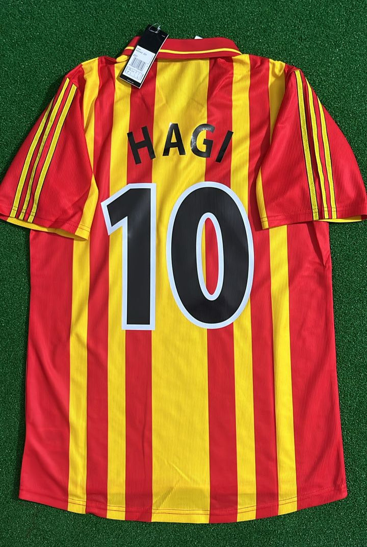 Gheorghe Hagi #10 – Galatasaray 2000 UEFA Super Kupa Final Retro Kit Jersey – | | | Forma – Back View