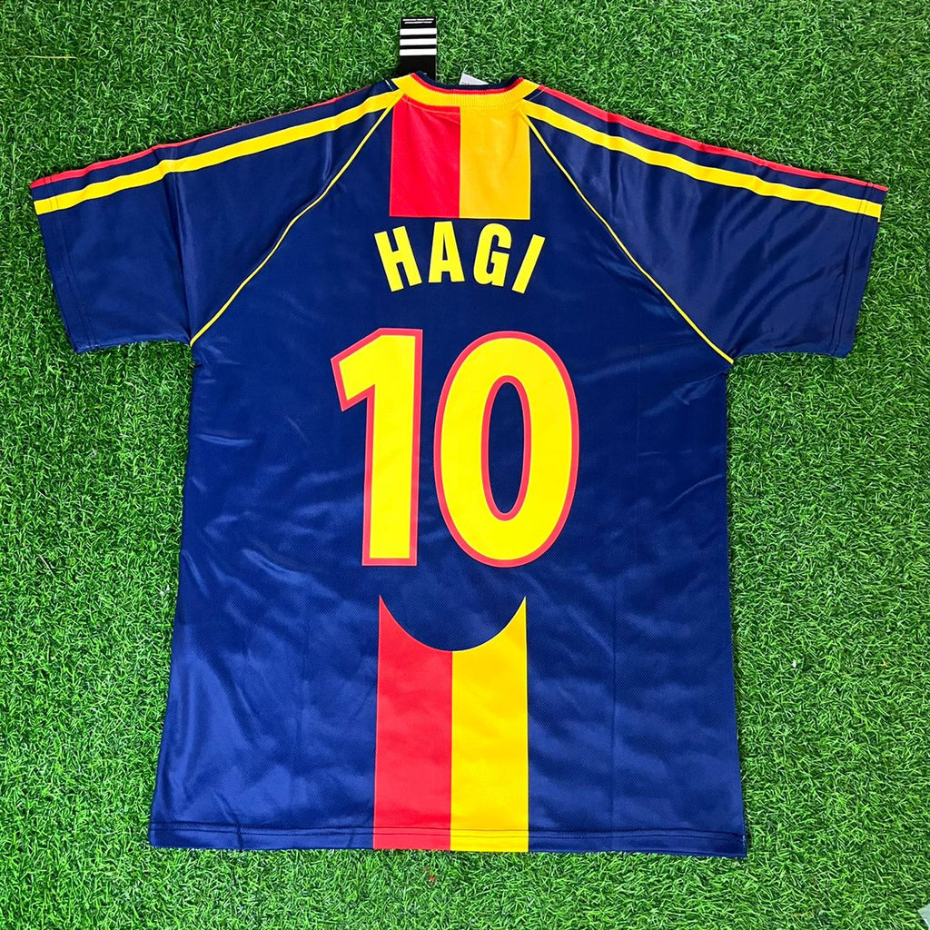2000 Gheorge Hagi #10 Galatasaray UEFA Retro Football Jersey Forma – Back View