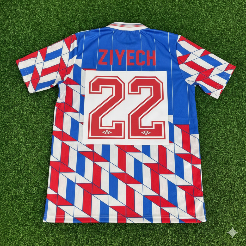 Hakim Ziyech Ajax Retro Legend Football Jersey Collection – Back View