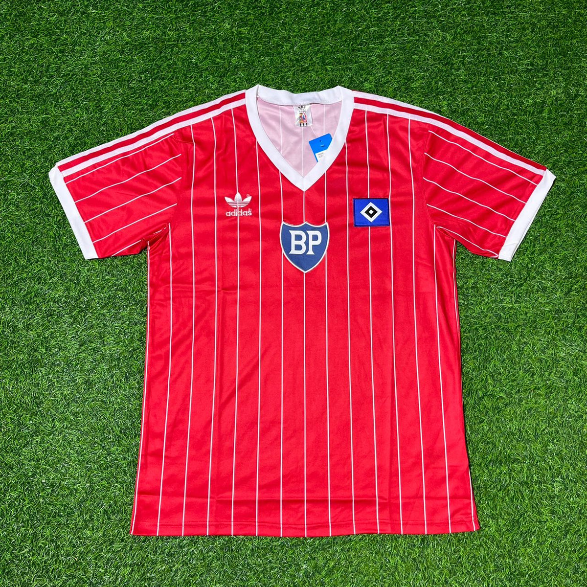 1984 Hamburger SV Retro Heimtrikot Rot Fußball Hamburg Retro – Detailed View