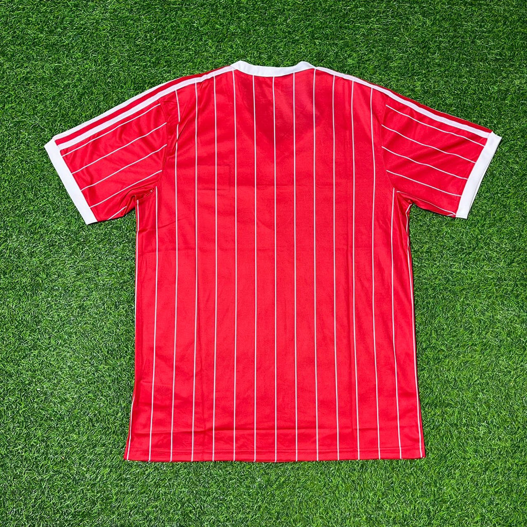 Hamburger SV Retro Heimtrikot 1984 Rot Fußball Hamburg Retro – Front View