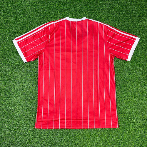 1984 Hamburger SV Retro Heimtrikot Rot Fußball Hamburg Retro – Front View