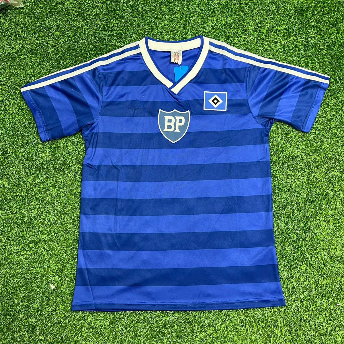 Hamburger SV Retro Heimtrikot 1986 Blau Fußball HSV 1986 Blaues Heimtrikot – Back View