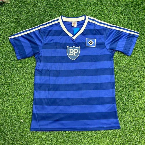 1986 Hamburger SV Retro Home Jersey Blau Football Jersey HSV 1986 Blaues Home Jersey – Back View
