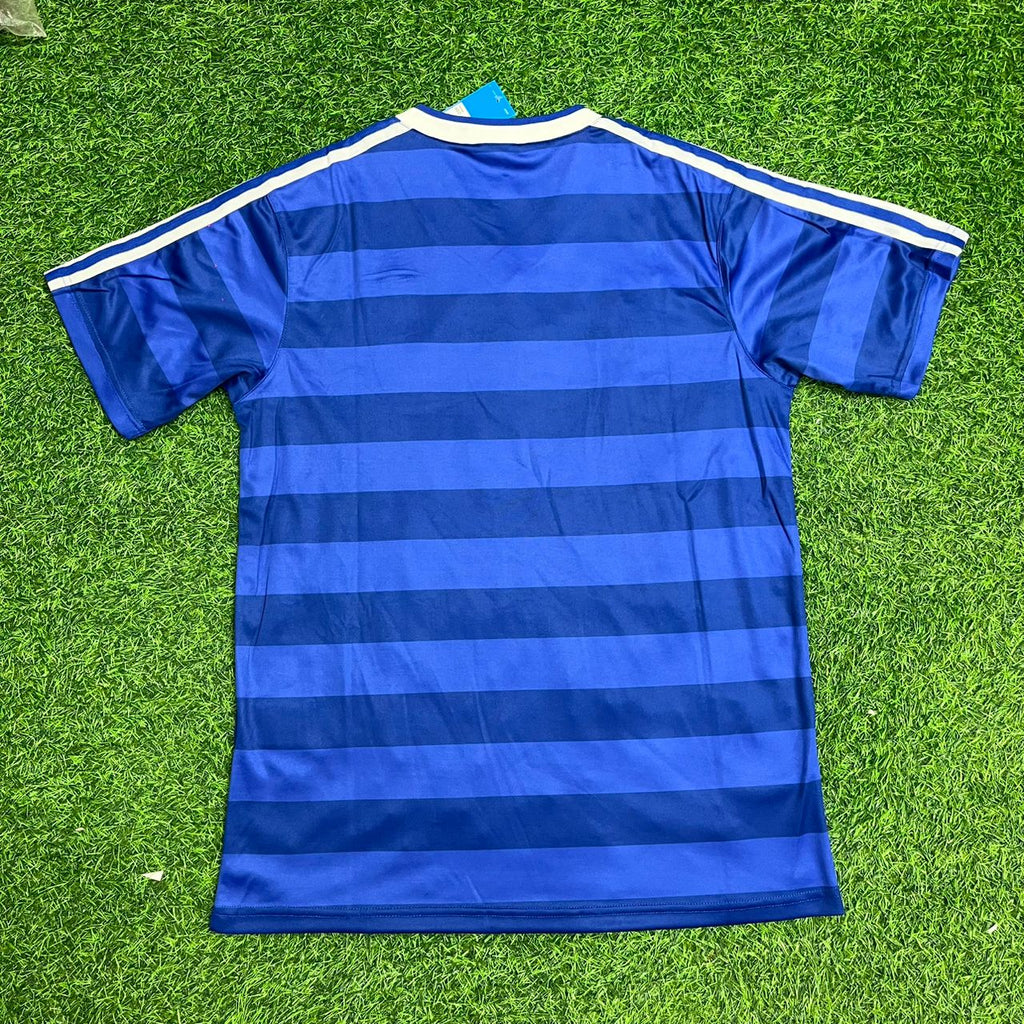 Hamburger SV Retro Heimtrikot 1986 Blau Fußball HSV 1986 Blaues Heimtrikot – Front View