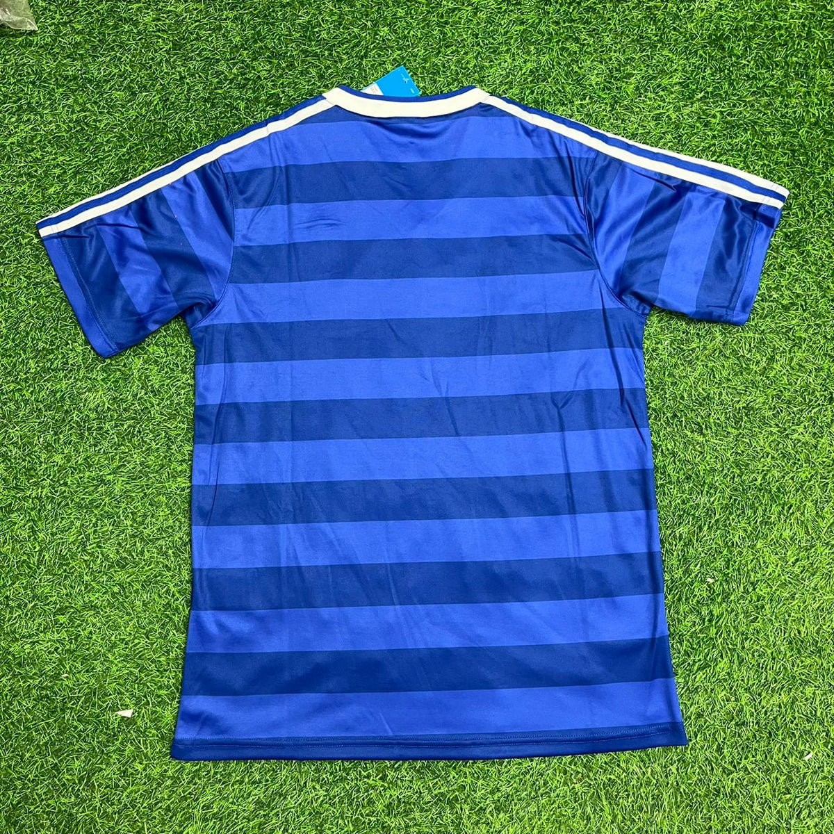 Hamburger SV Retro Heimtrikot 1986 Blau Fußball HSV 1986 Blaues Heimtrikot – Front View