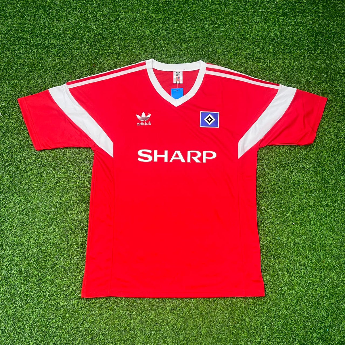 1988 HSV Rotes Heimtrikot Fußball Hamburger SV 1988 retro – Detailed View