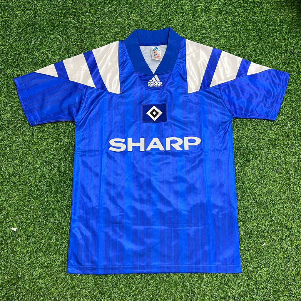 HSV 92-93 Heimtrikot Blau Fußball Hamburger SV Retro Heimtrikot – Back View
