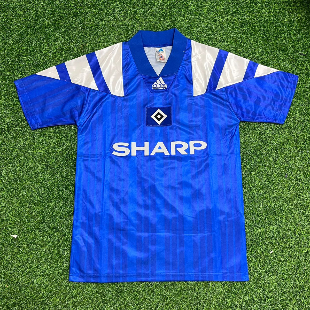 HSV 92-93 Heimtrikot Blau Fußball Hamburger SV Retro Heimtrikot – Back View